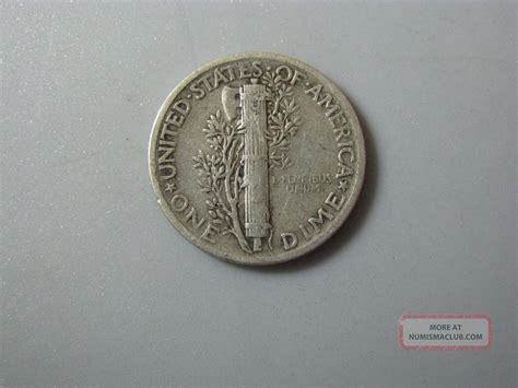1942 Mercury Dime United States Coin Vg