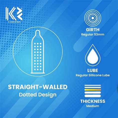 Buy K2 CONDOMS DELIGHT SERIES EXTRA TIME CONDOM WITH DOTTED-RINGS - 10 ...
