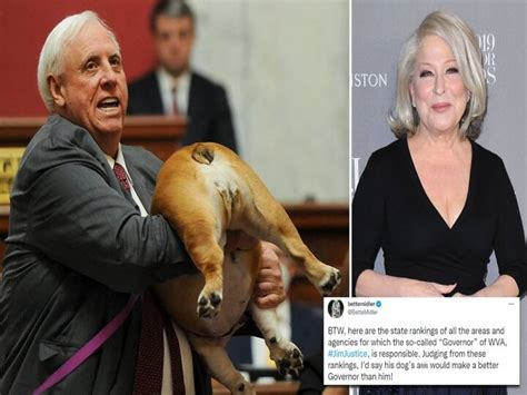America: Bette Midler hits back at West Virginia governor Jim Justice ...