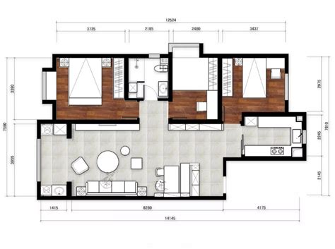 唐山新天地美域两室两厅104平米现代风格装修案例 - 本地资讯 - 装一网