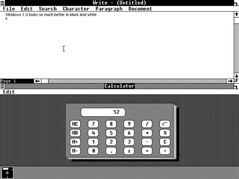 Windows 1.0 Basic Test 的图像结果