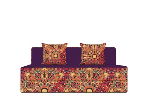 Buy Aart Store 4X6 Feet Two Seater Printed Mechanism Type Fold Out Sofa ...