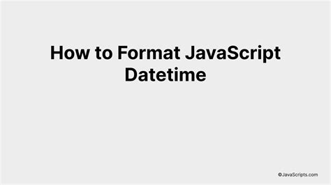 Image result for JavaScript Time Format