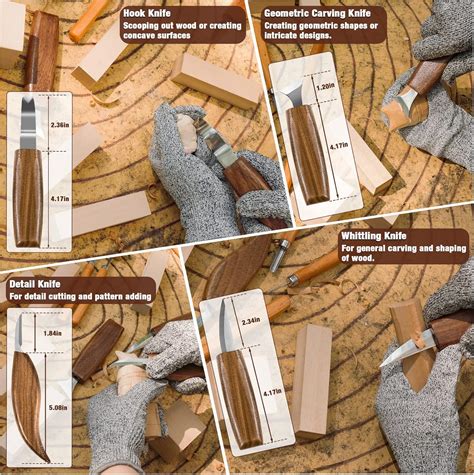 KKERNOWO 23pcs Wood Carving Kit with Knives, Basswood Blocks, India | Ubuy