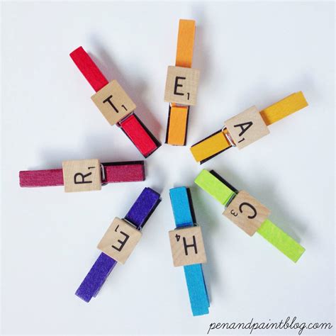 25 Fun DIYs Using Scrabble Pieces
