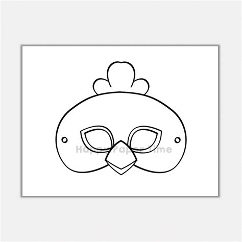 Bird Mask Template