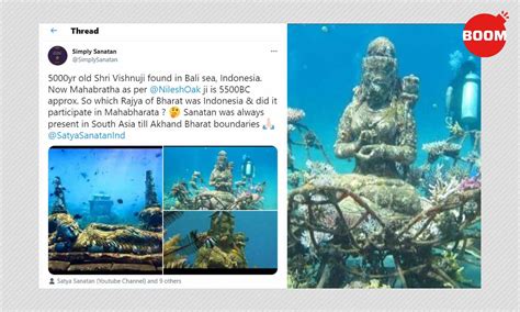 5000 years old Vishnu temple found in Indonesia? fact check