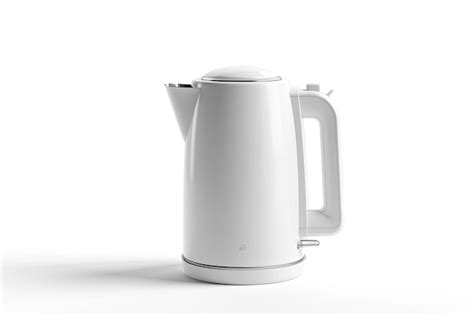Side view of white plastic electric kettle isolated on white | Premium ...