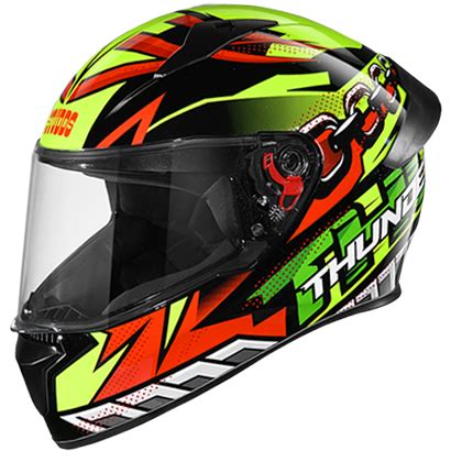 Studds Thunder D5 Decor With Spoiler Matt Black & Red N5 | Shop Helmets ...