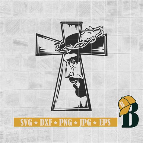 Buy Jesus Cross SVG File Crucifix SVG Christian Cross SVG Cross Online ...