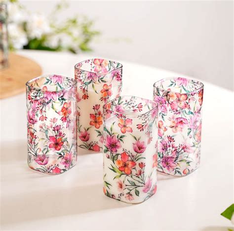 Footed Terracotta Clay Glasses Set Of 4 300ml Online - Premium Tumbler ...