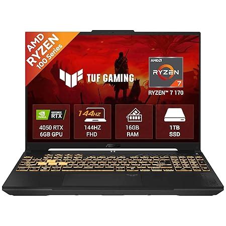 ASUS TUF A16 (2026), AMD Ryzen 7 170, RTX 4050-6GB, 16GB RAM ...