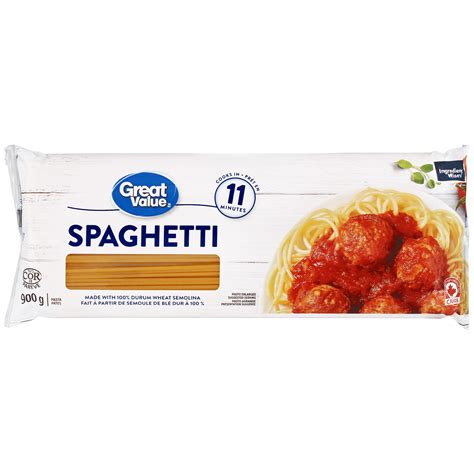 Great Value Spaghetti Pasta, 900 g - Walmart.ca