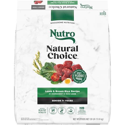 Nutro Natural Choice Senior Dry Dog Food, Lamb And Brown Rice Recipe ...