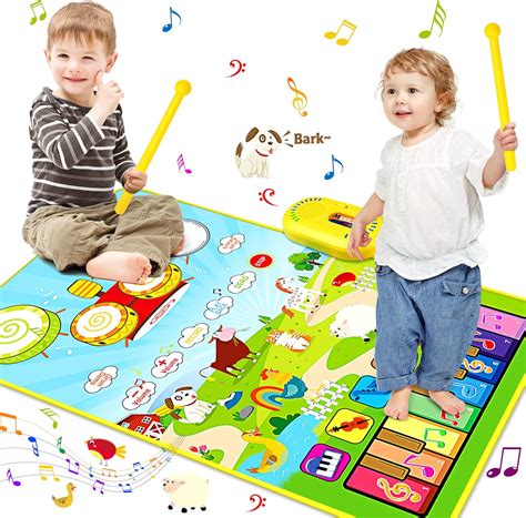 Vanmor Musical Mat for Toddlers 3+, Musical Toys Child Floor Piano ...