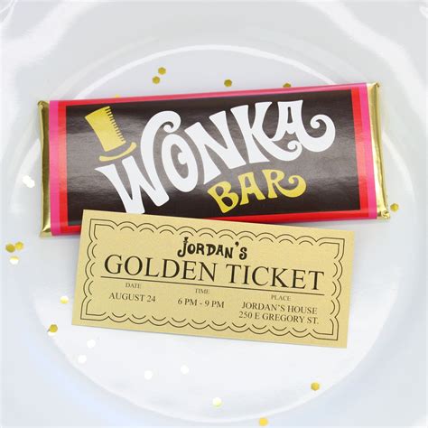 Willy Ticket Wonka Golden Willy Wonka Golden Ticket Tin Sign
