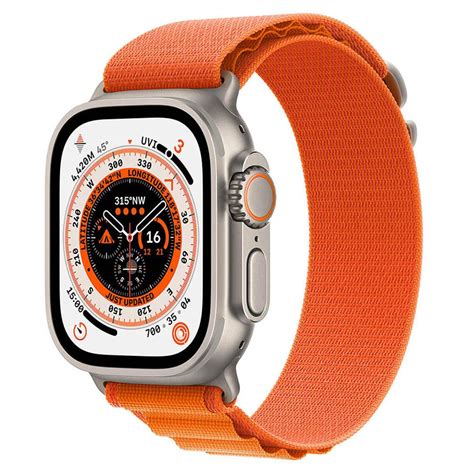 Buy Apple Watch Ultra GPS + Cellular, 49mm Titanium Case with Orange ...