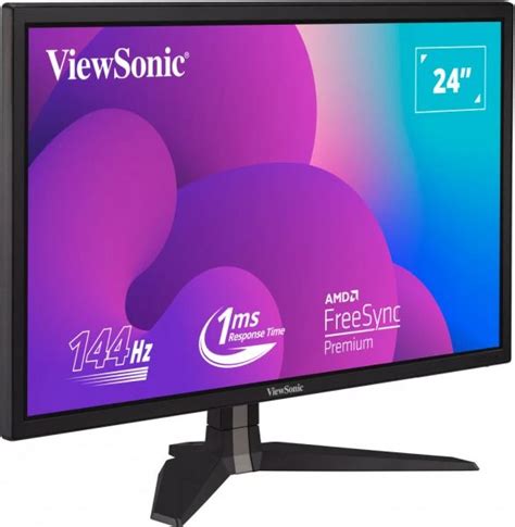ViewSonic 24” 144Hz 1ms Gaming Monitor with AMD FreeSync, DisplayPort ...