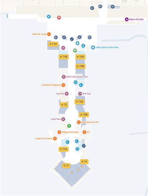Lax Terminal 7 And 8 Map United Airlines Los Angeles International