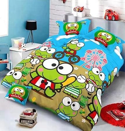 TRENZ Keroppi Cartoon Print 250 TC Bedsheet for Kids Double Bed ...
