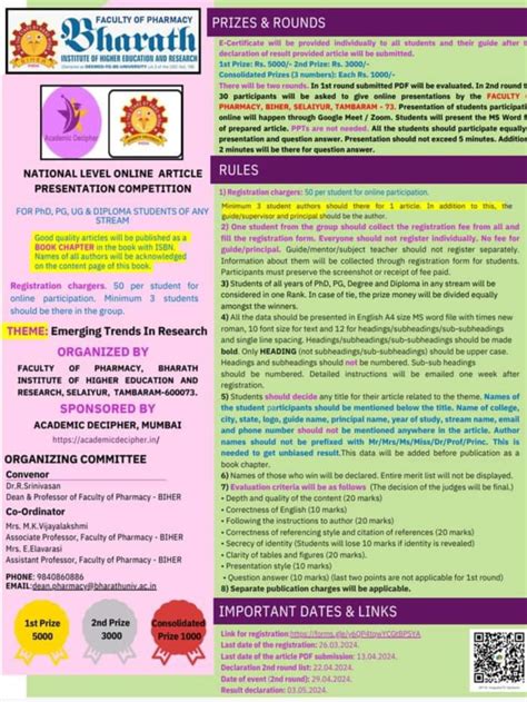 BIHER School of Pharmacy | Top Pharmacy College in Chennai | B.Pharm ...