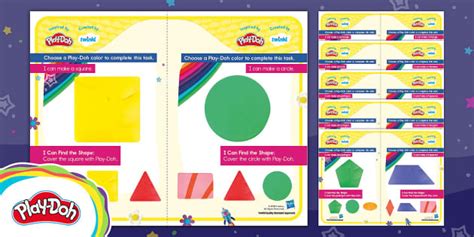 FREE Play-Doh: 2D Shapes Task Cards (teacher made) - Twinkl