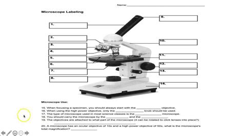 Microscope Labeled Parts 的图像结果