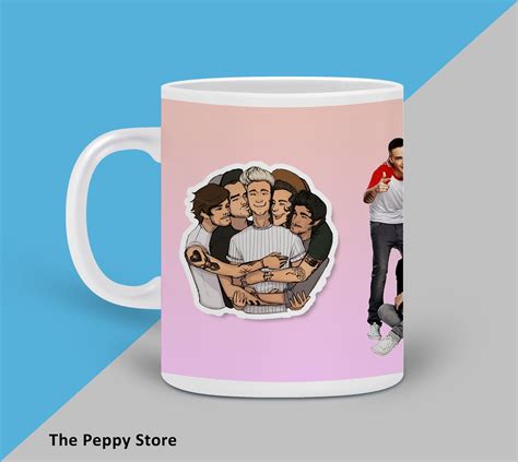One Direction Character Pink Mug – ThePeppyStore