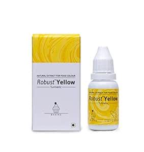 ROBUST Yellow Colour | Lemon Shade | Plant Based Food Colouring | 10g ...