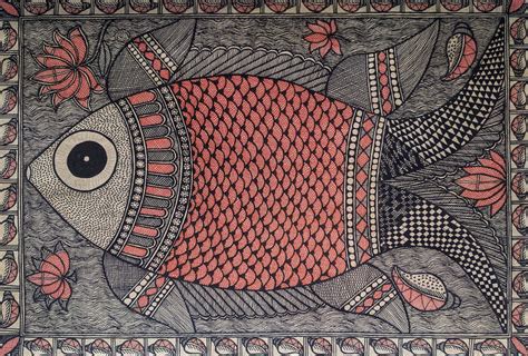 FISH designs in madhubani artwork Online