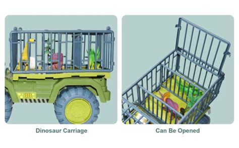 SNAPTRON Dinosaur Truck Toys for Kids 3-5, Tyrannosaurus Transport ...