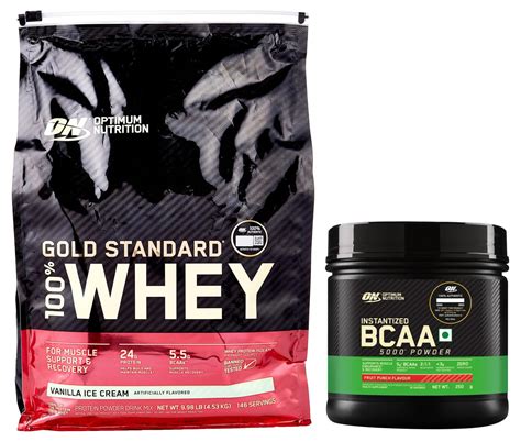 Optimum Nutrition (ON) Gold Standard 100% Whey Protein Powder- (Vanilla ...