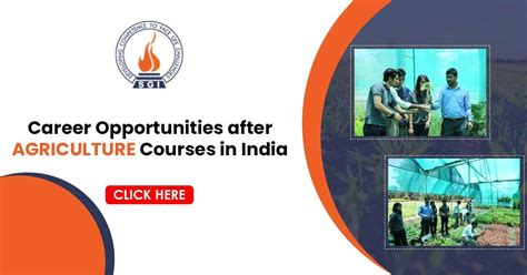 CAREER OPPORTUNITIES AFTER AGRICULTURE COURSES IN INDIA