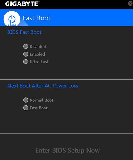 Gigabyte Fast Boot官方版下载_Gigabyte Fast Boot(技嘉快速启动)v20.042 官方版 - Win7旗舰版