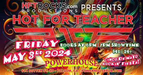 TGIF Friday Early Shows presents - Hot For Teacher - a most excellent ...