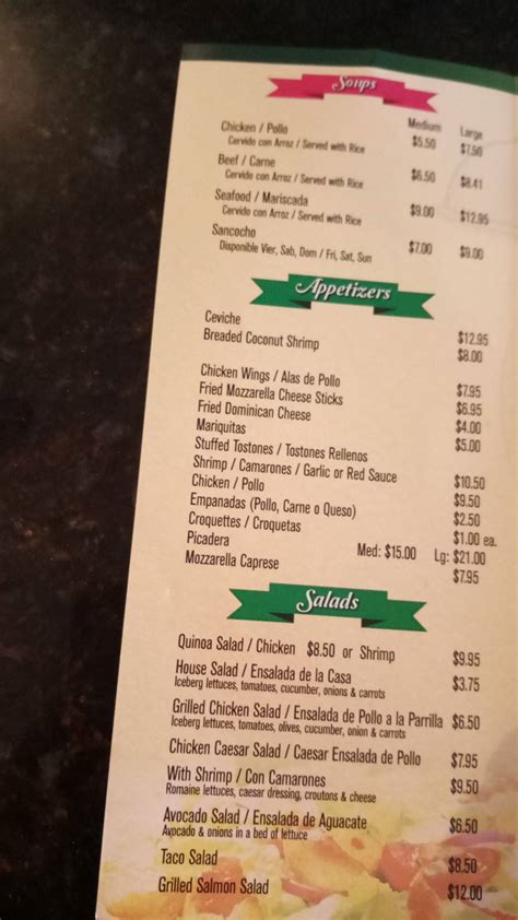 Menu at Salt & Pepper Chef restaurant, Pompano Beach, Powerline Rd #11