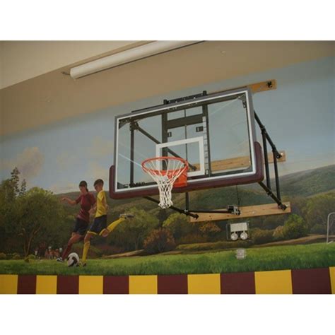 Wall Mounted Basketball Hoop with 72 inch Backboard - Gared