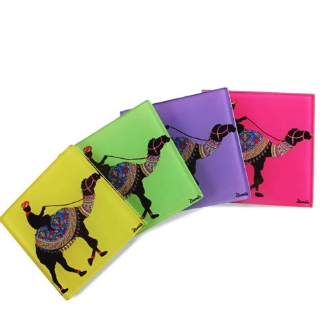 Kolorobia Creative Camel Coasters, 9cm, Multicolour : Amazon.in: Home ...