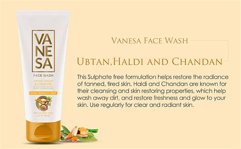 VANESA Ubtan, Haldi & Chandan Face Wash - 50GM Each (Pack of 3) | Deep ...