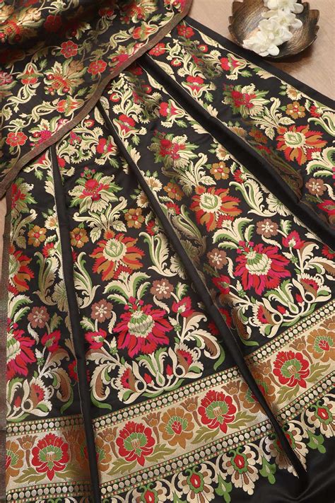 Stunning Black Banarasi Lehenga Set