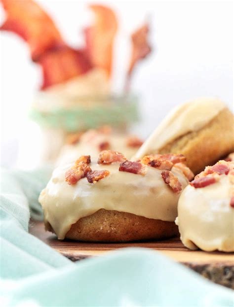 Air Fryer Maple Bacon Donuts - Peanut Butter and Fitness