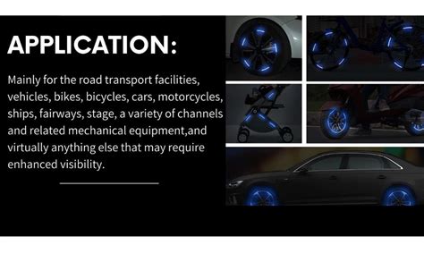 Welltech Reflective Wheel Rim Warning Safety Sticker Decal for Car ...