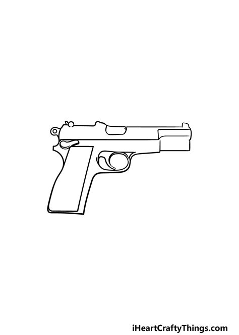Easy Gun Drawing That Look Realistic From Others - Jones Tepateady