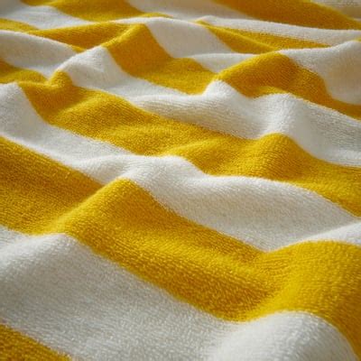 SLÅNHÖSTMAL hand towel, white/yellow striped, 40x70 cm (16x28") - IKEA