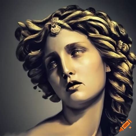 Representation of a greek god on Craiyon