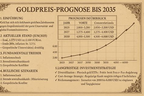 Goldpreis Prognose bis 2035 | numisauktion.ch