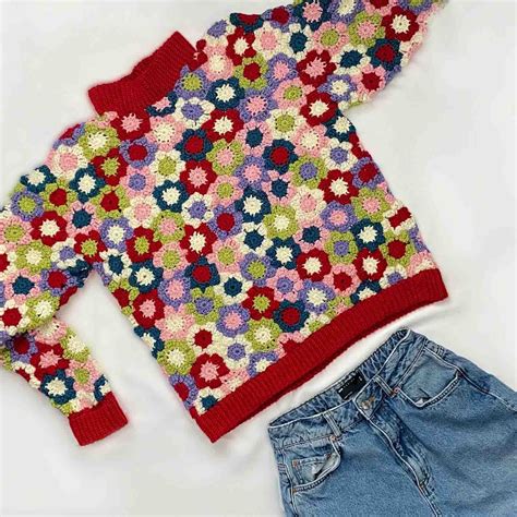 23 Floral Crochet Sweaters To Craft This Fall.