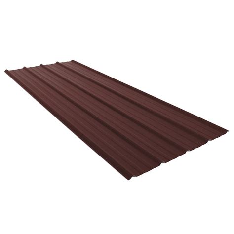Union Corrugating Master Rib 3.17-ft x 8-ft Ribbed Burgundy Steel Roof ...