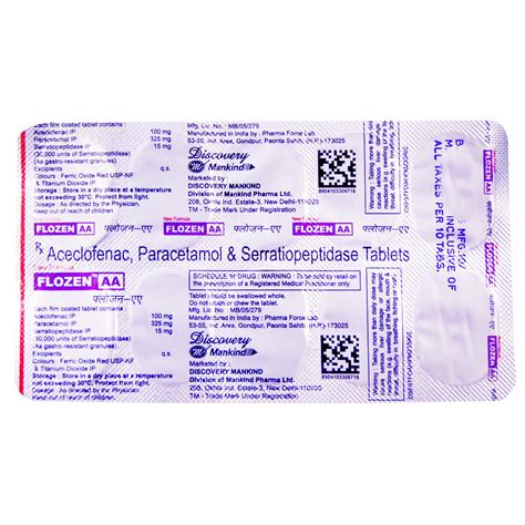 Flozen-AA Tablet | Uses, Side Effects, Price | Apollo Pharmacy