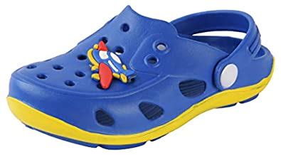 Buy Yellow Bee Helicopter Detailed Clogs for Boys, Green, 8.5C, 3-3.5 ...